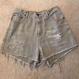Eddie Bauer High Waist Denim Shorts